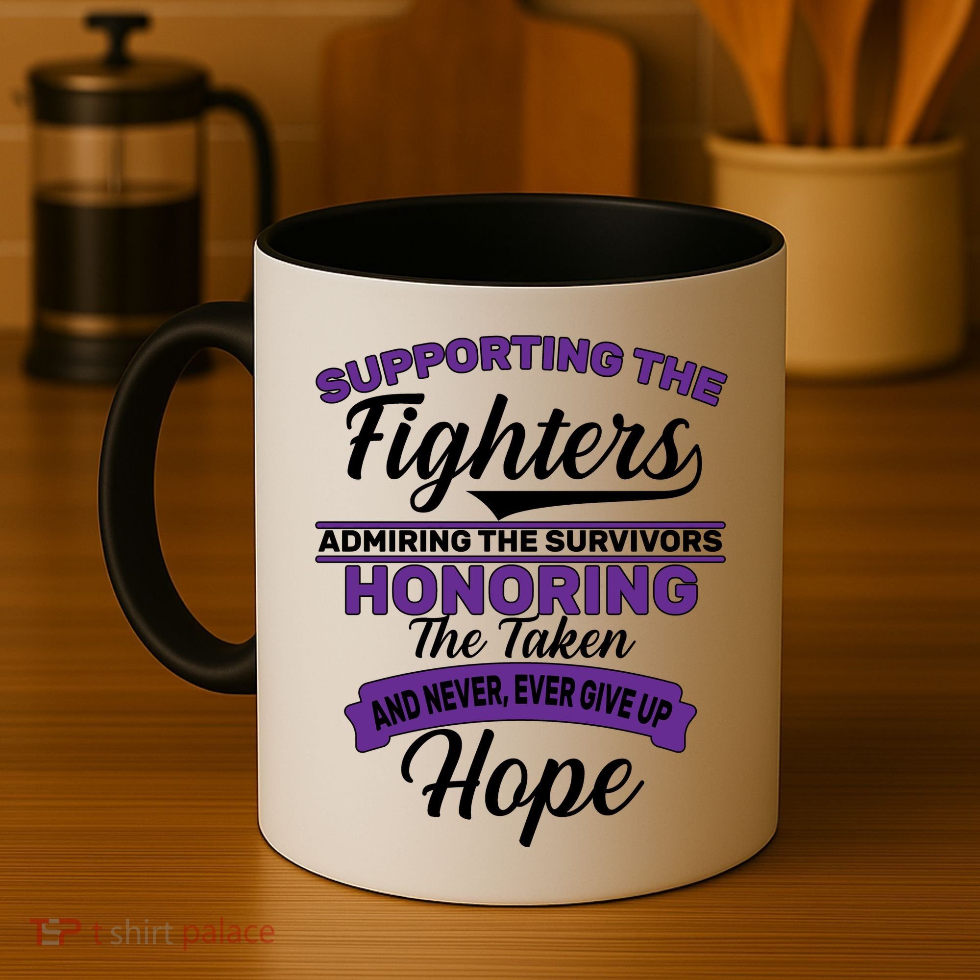 Support The Fighters Lupus Awareness Coffee Mug