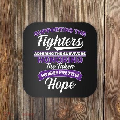 Support The Fighters Lupus Awareness Coaster