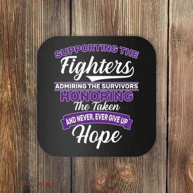 Support The Fighters Lupus Awareness Coaster