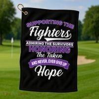 Support The Fighters Lupus Awareness Golf Towel thumb 1