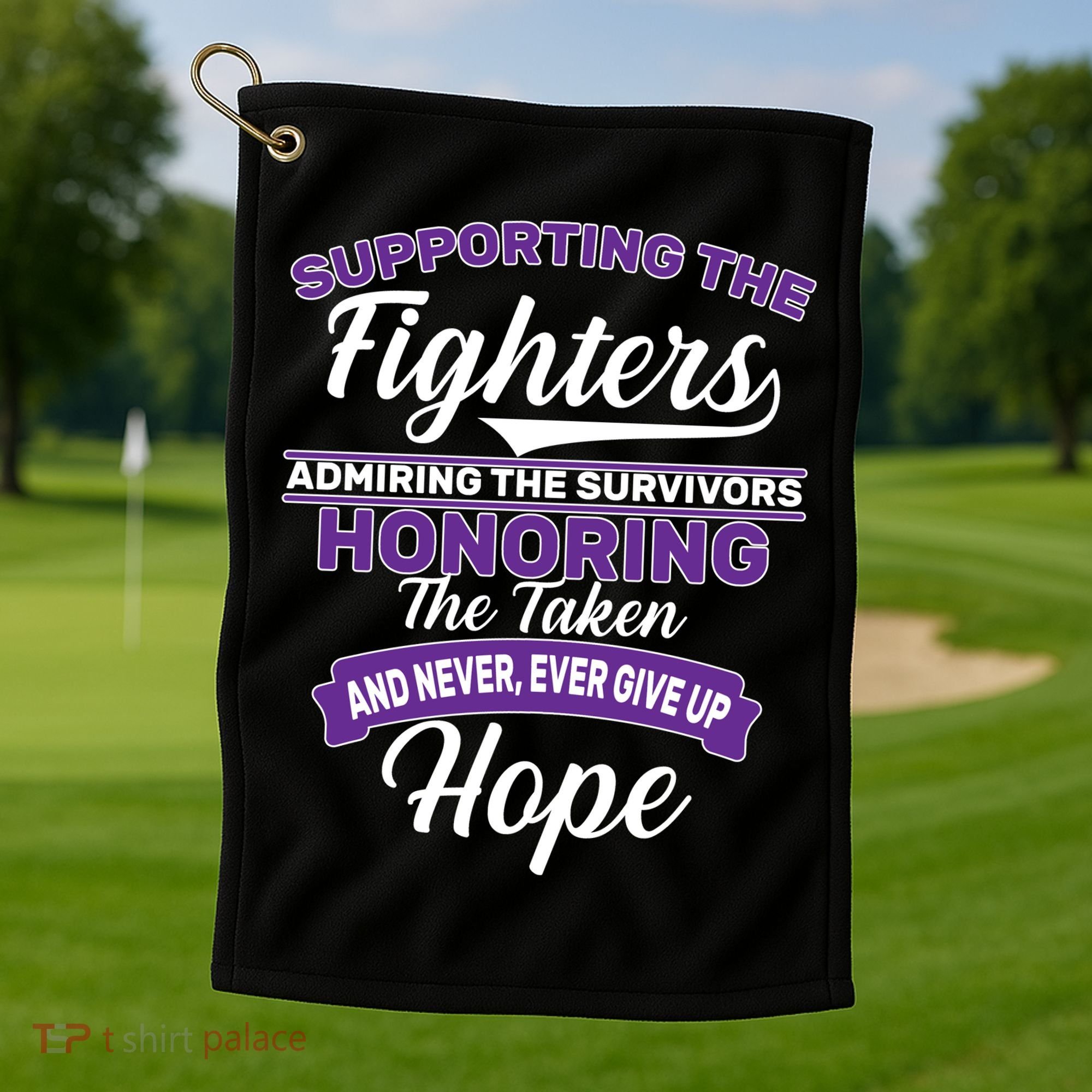 Support The Fighters Lupus Awareness Golf Towel