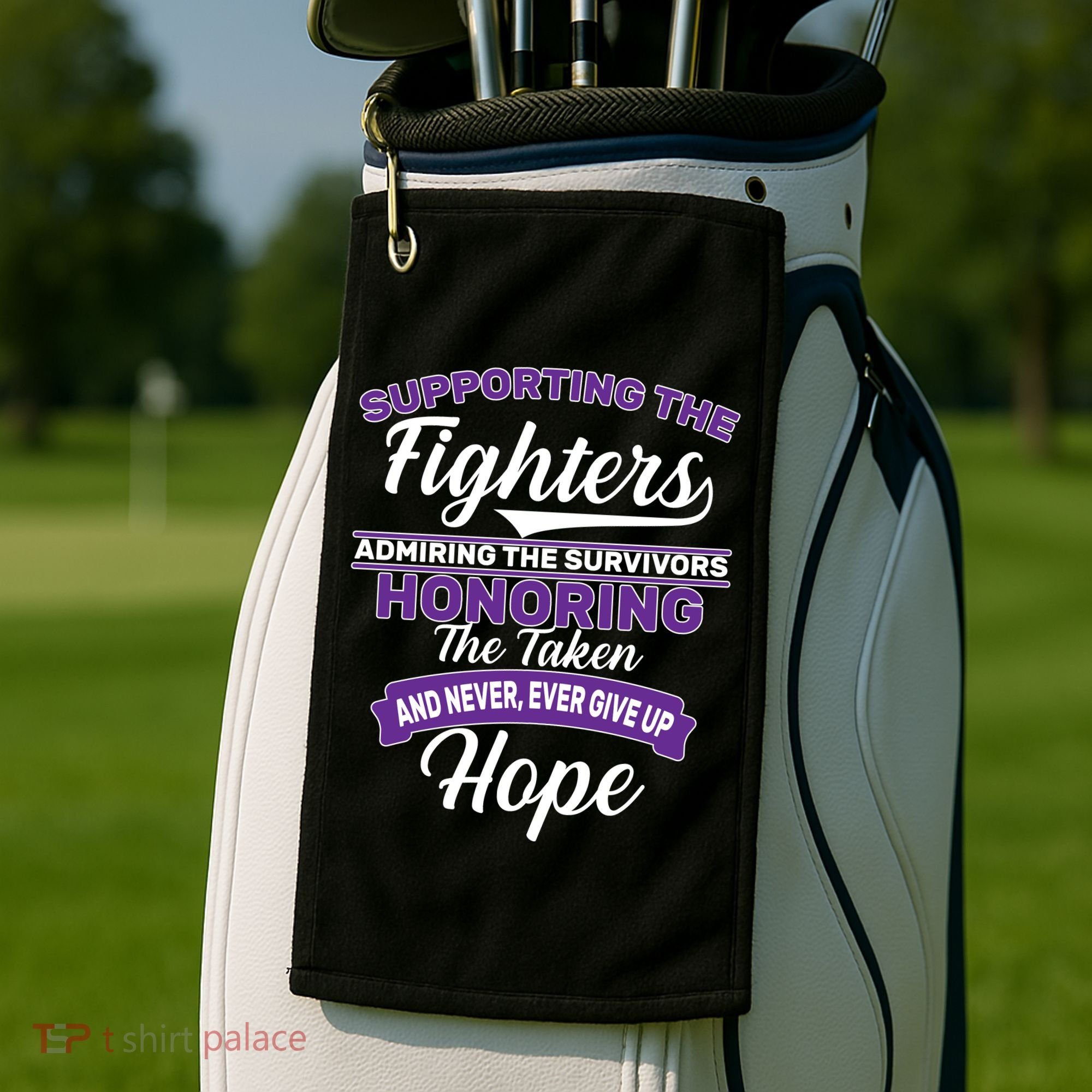 Support The Fighters Lupus Awareness Golf Towel