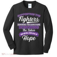 Support The Fighters Lupus Awareness Kids Long Sleeve Shirt thumb 0