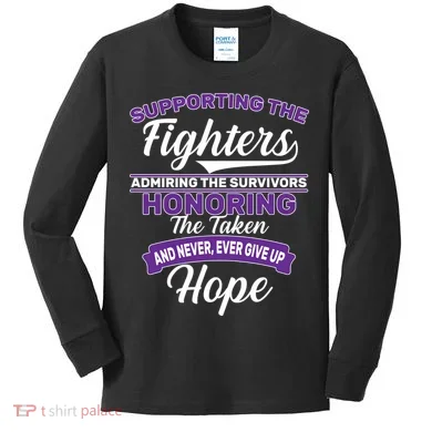 Support The Fighters Lupus Awareness Kids Long Sleeve Shirt