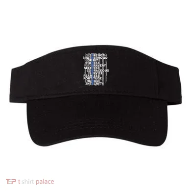 Support The Thin Blue Line US Flag Visor