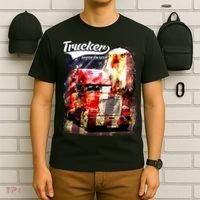 Support Trucker Made In USA Eagle Flag T-Shirt thumb 6