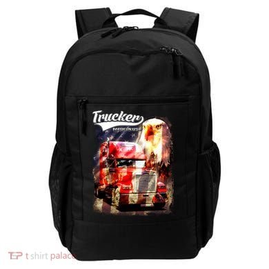 Support Trucker Made In USA Eagle Flag Backpack