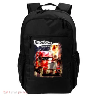 Support Trucker Made In USA Eagle Flag Backpack