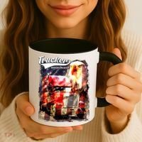 Support Trucker Made In USA Eagle Flag Coffee Mug thumb 3