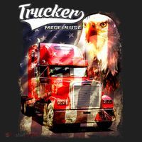 Support Trucker Made In USA Eagle Flag Beanie thumb 2