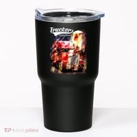 Support Trucker Made In USA Eagle Flag Tumbler thumb 0