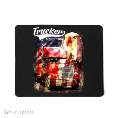 Support Trucker Made In USA Eagle Flag Mousepad