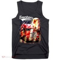 Support Trucker Made In USA Eagle Flag Tank Top thumb 0