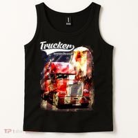 Support Trucker Made In USA Eagle Flag Tank Top thumb 2