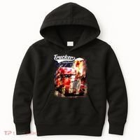 Support Trucker Made In USA Eagle Flag Kids Hoodie thumb 0