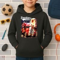 Support Trucker Made In USA Eagle Flag Kids Hoodie thumb 2