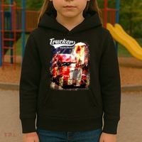Support Trucker Made In USA Eagle Flag Kids Hoodie thumb 3
