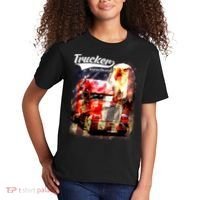 Support Trucker Made In USA Eagle Flag Kids T-Shirt thumb 2