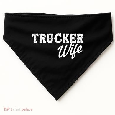 Support Trucker WIfe USA-Made Doggie Bandana