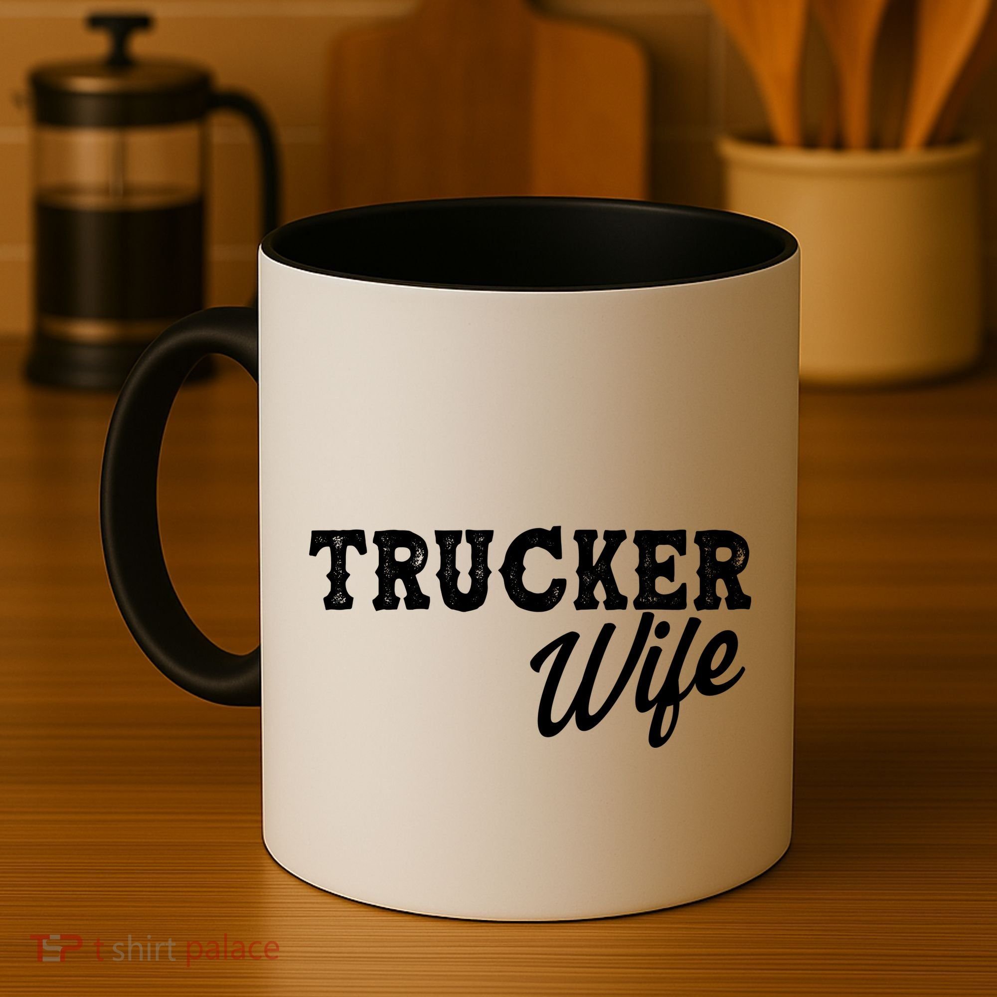 Support Trucker WIfe Coffee Mug