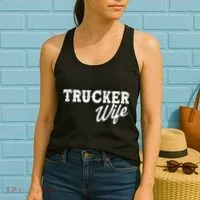 Support Trucker WIfe Women's Tank Top thumb 2