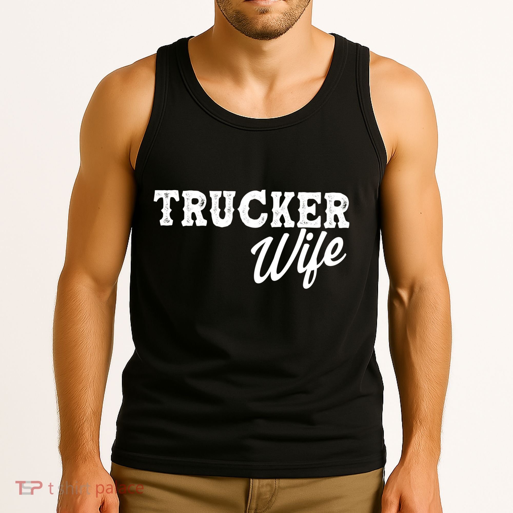 Support Trucker WIfe Tank Top