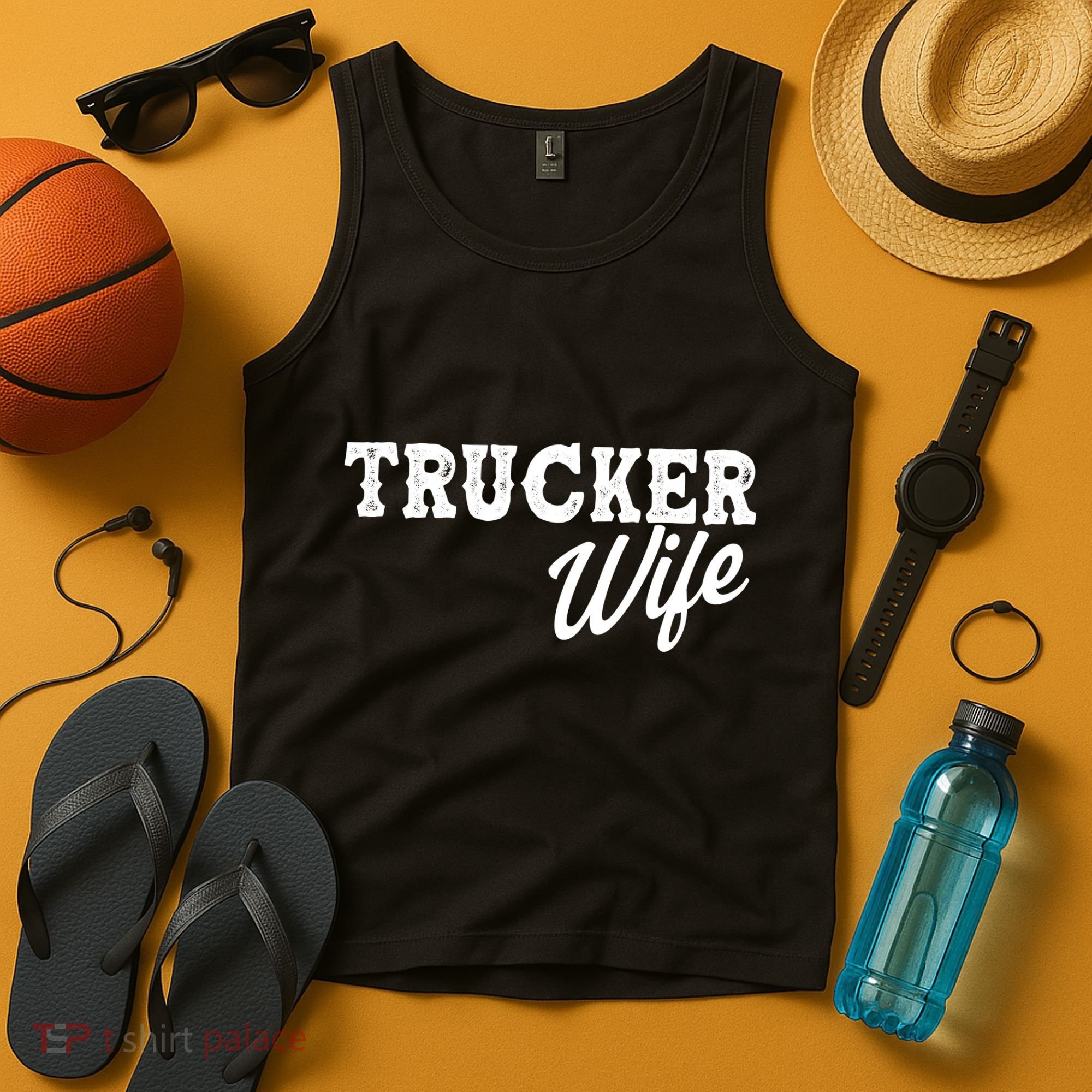 Support Trucker WIfe Tank Top