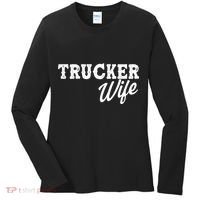 Support Trucker WIfe Women's Long Sleeve Shirt thumb 0