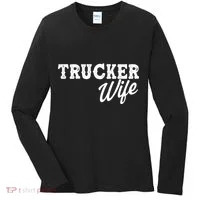 Support Trucker WIfe Women's Long Sleeve Shirt thumb 0