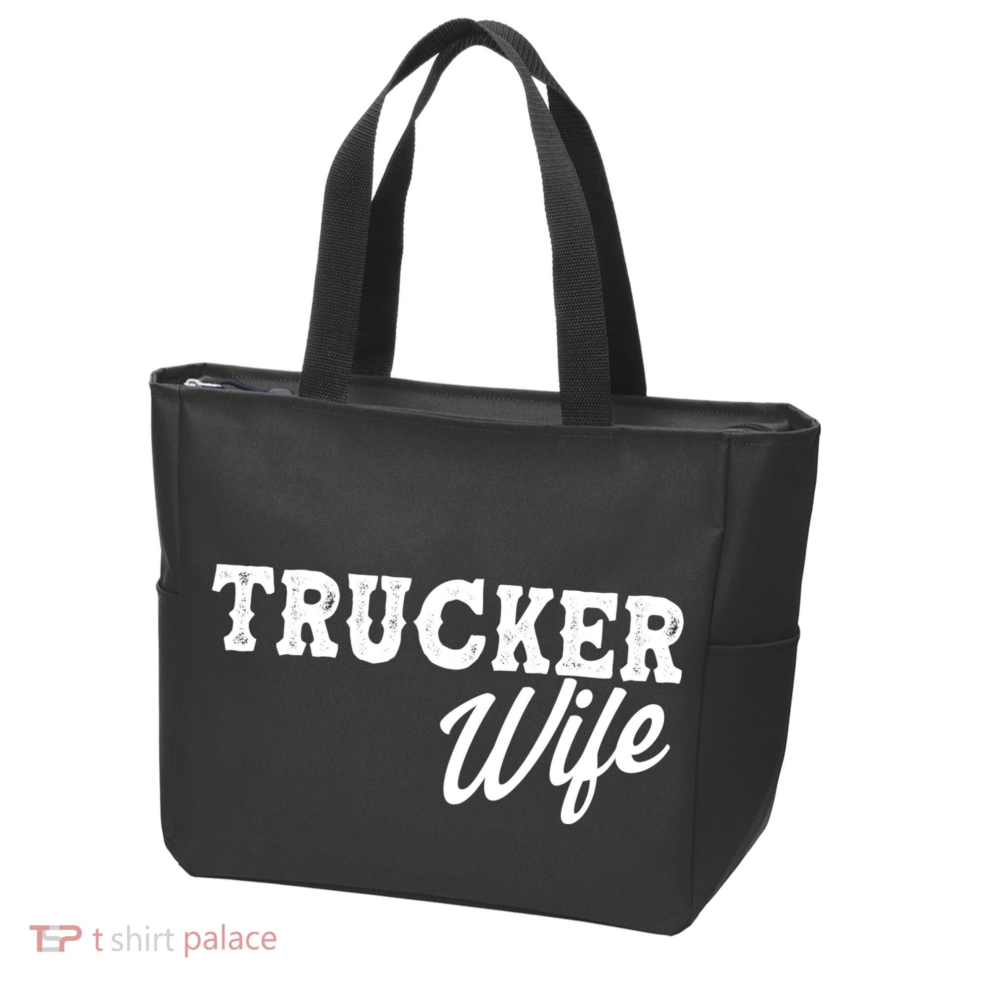 Support Trucker WIfe Tote Bag