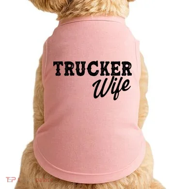 Support Trucker WIfe Doggie Tank