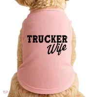 Support Trucker WIfe Doggie Tank thumb 0