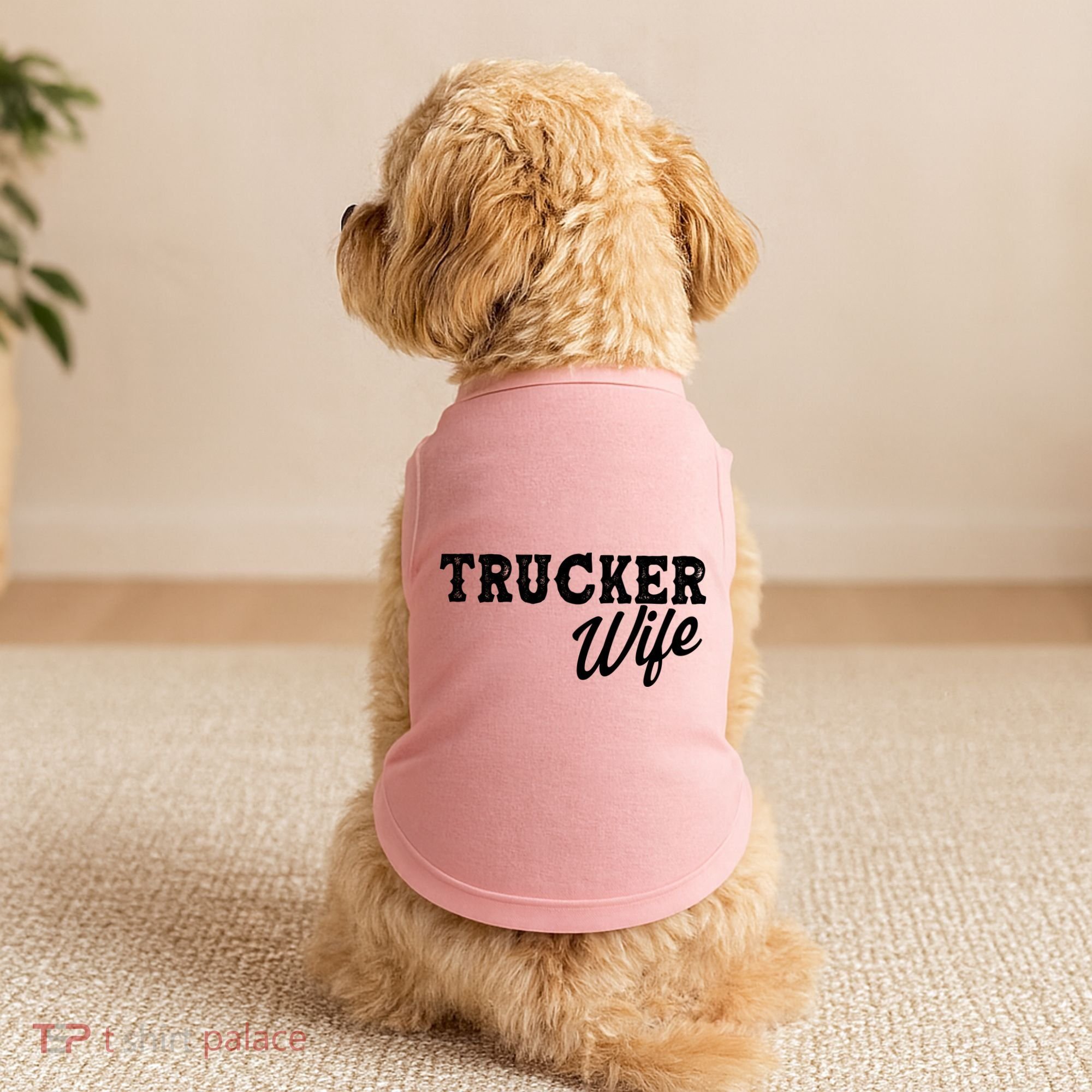Support Trucker WIfe Doggie Tank