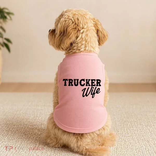 Support Trucker WIfe Doggie Tank