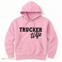 Support Trucker WIfe Hoodie thumb 0