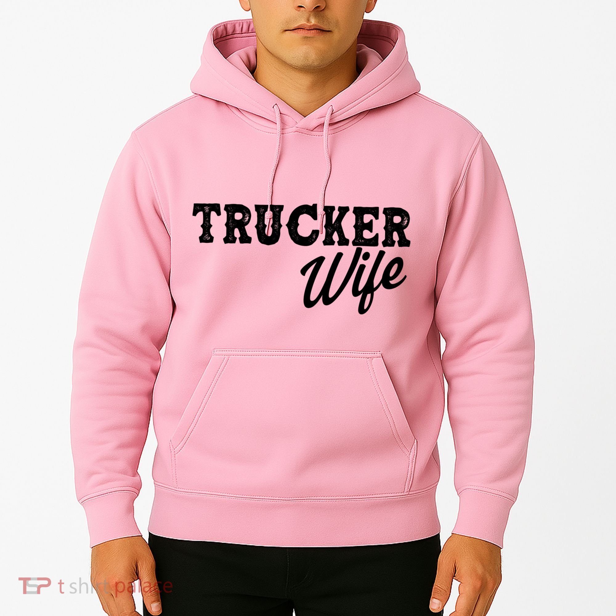 Support Trucker WIfe Hoodie
