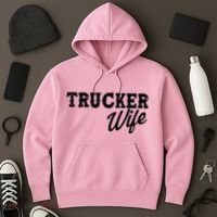 Support Trucker WIfe Hoodie thumb 3