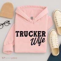 Support Trucker WIfe Hoodie thumb 4