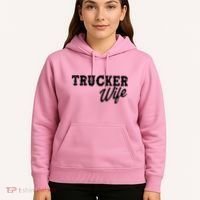Support Trucker WIfe Hoodie thumb 5