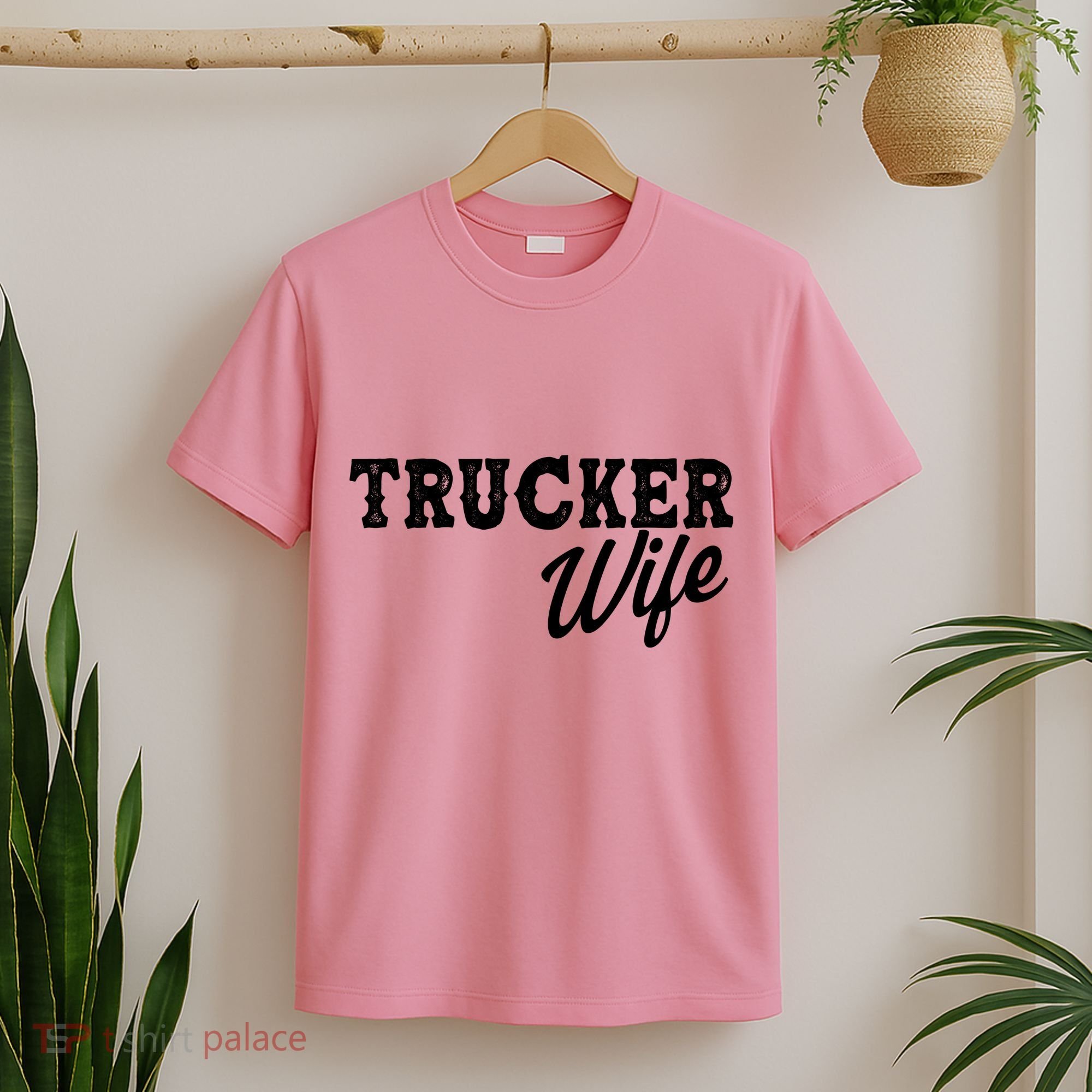 Support Trucker WIfe T-Shirt