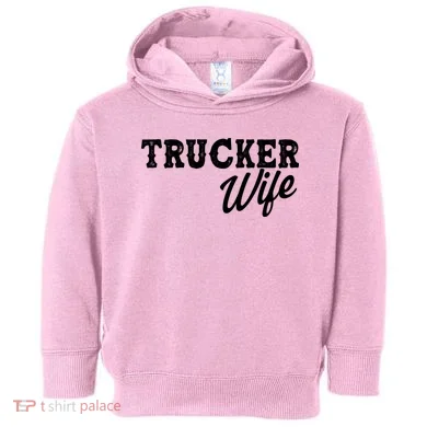 Support Trucker WIfe Toddler Hoodie