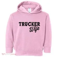 Support Trucker WIfe Toddler Hoodie thumb 0