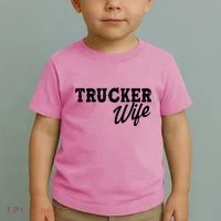 Support Trucker WIfe Toddler T-Shirt thumb 2