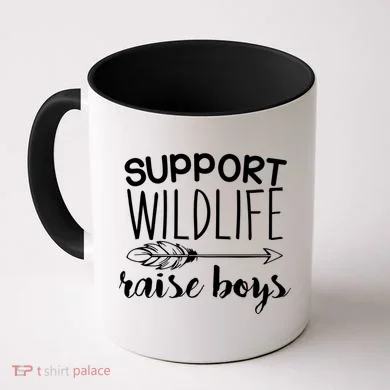 Support Wildlife Arrow Raise Boys Coffee Mug
