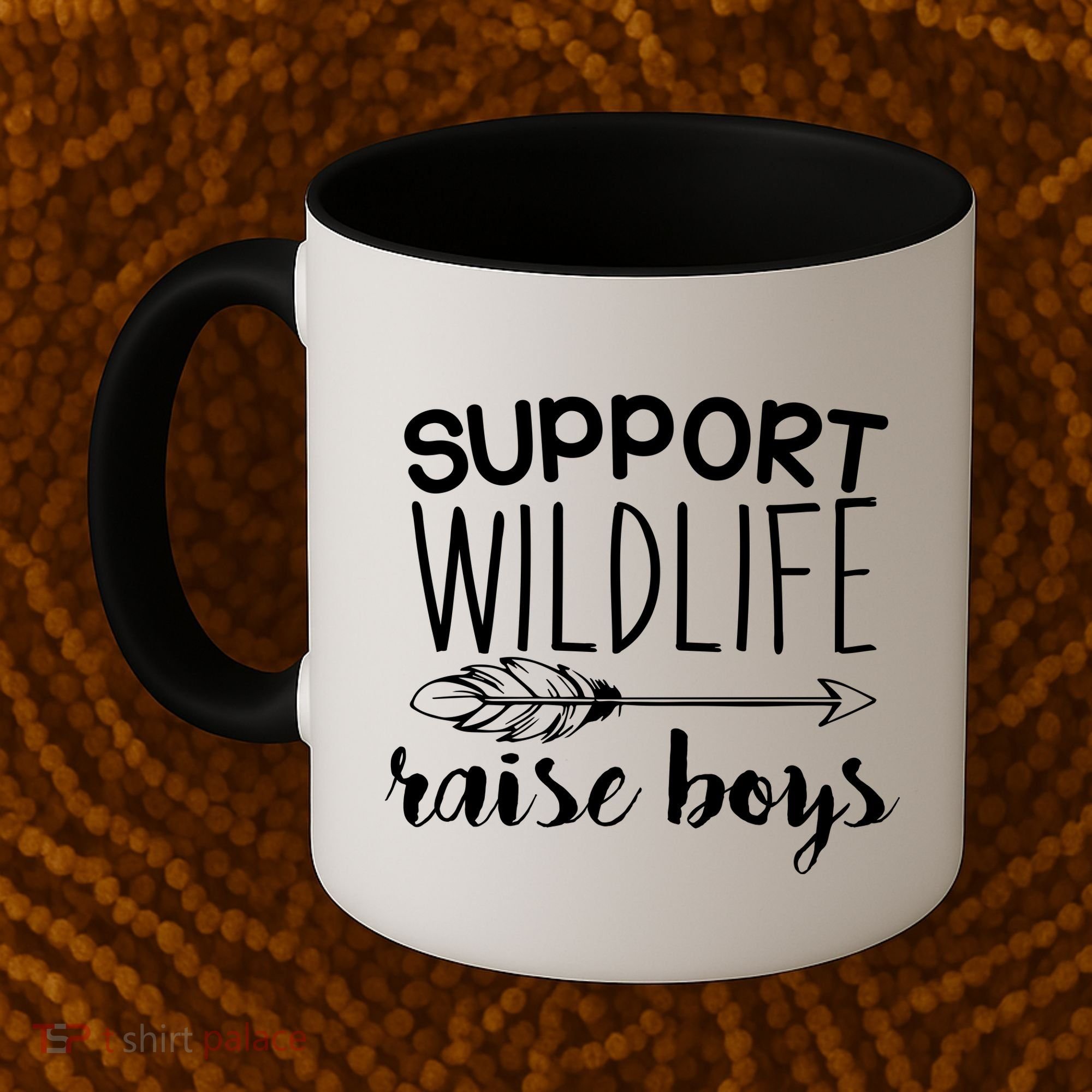 Support Wildlife Arrow Raise Boys Coffee Mug