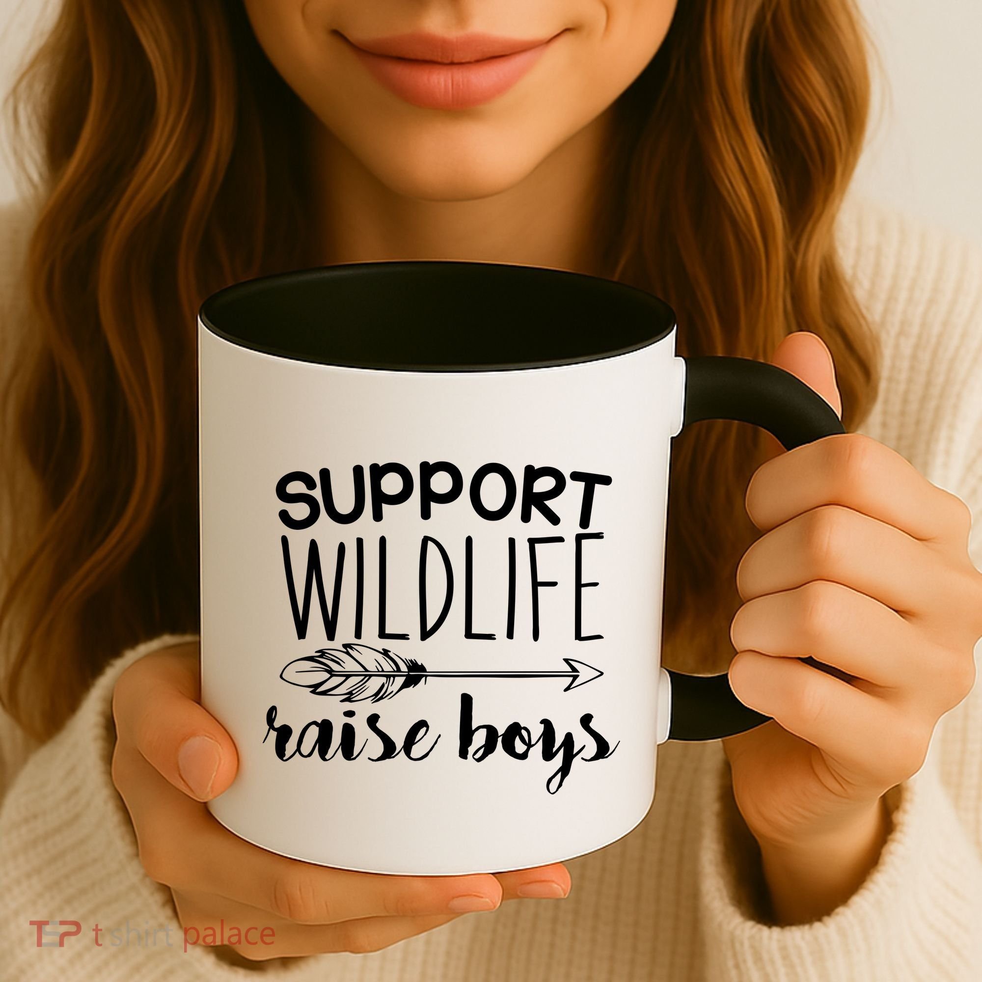 Support Wildlife Arrow Raise Boys Coffee Mug