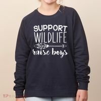 Support Wildlife Arrow Raise Boys Women's Sweatshirt thumb 0