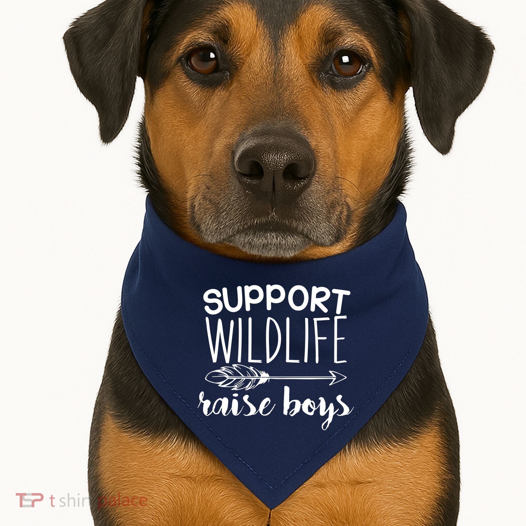 Support Wildlife Arrow Raise Boys USA-Made Doggie Bandana