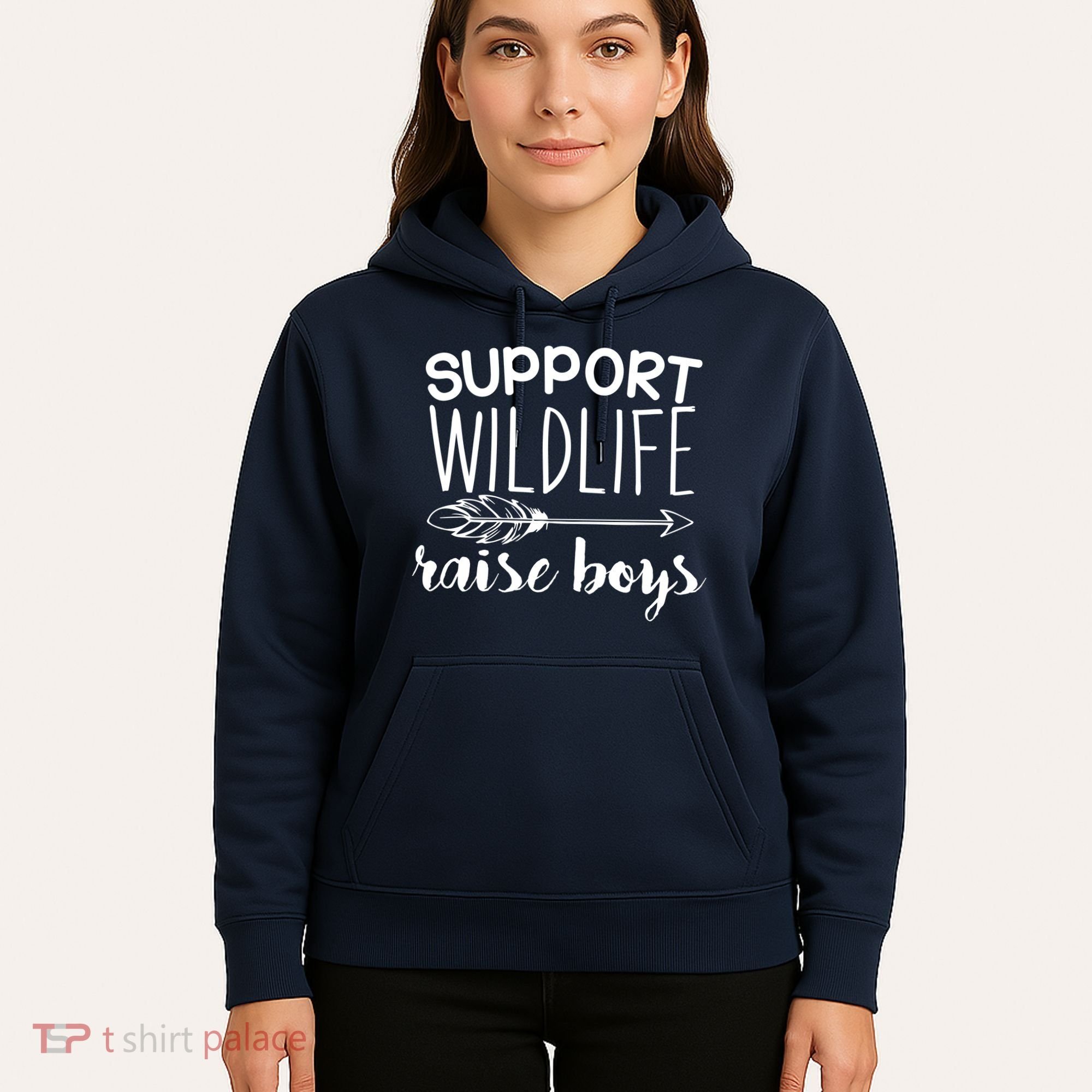 Support Wildlife Arrow Raise Boys Hoodie