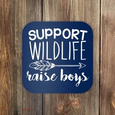 Support Wildlife Arrow Raise Boys Coaster